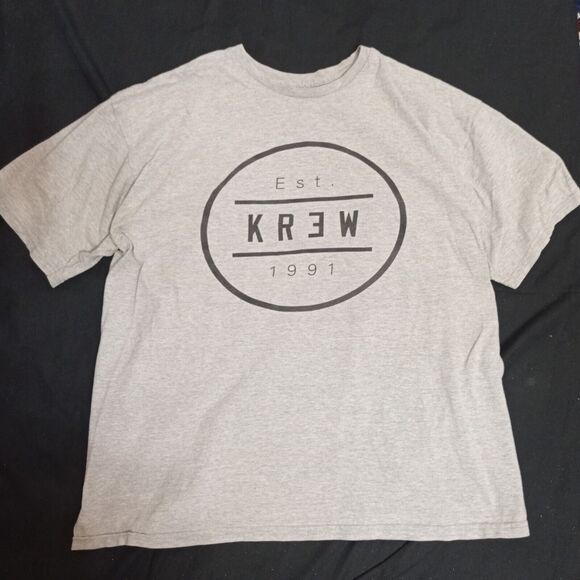 Krew Logo Skateboard T Shirt Grey Size X-large XL KR3W - Picture 1 of 6